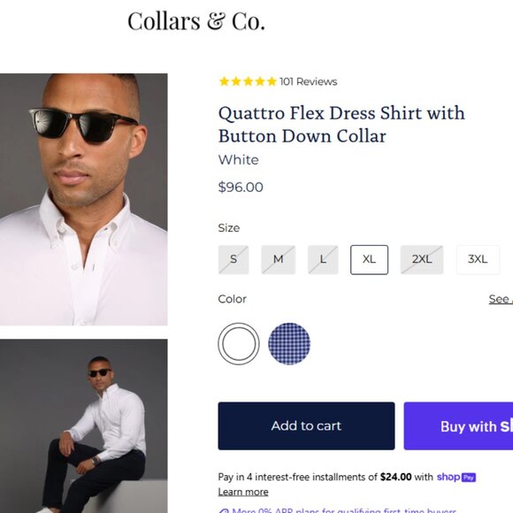 Men’s Collars & Co Button-Down Shirts - Picture 6 of 7